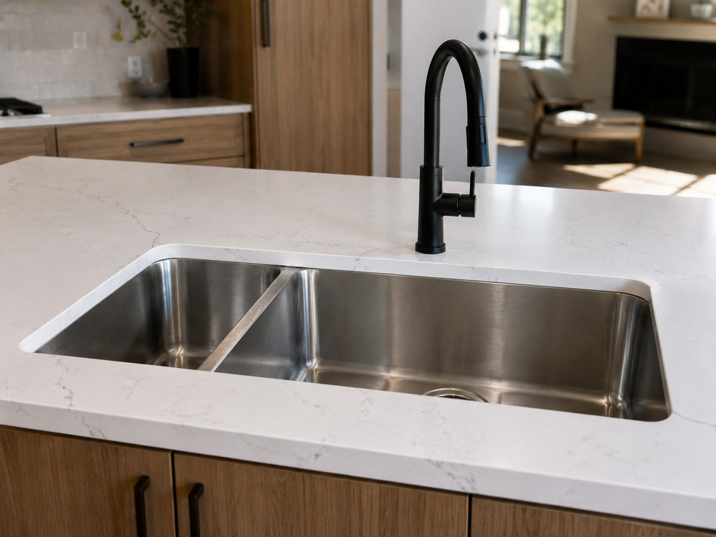 40/60 Double Bowl sink configuration